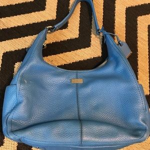 Fun Cole Haan Bright Blue Hobo Shoulder Bag